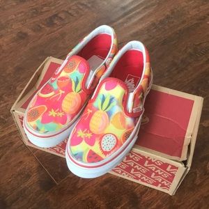 Girls fruit glitter Vans